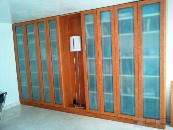 Closed Bookcase with Glass Fronts